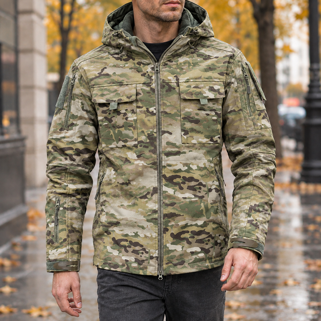 Luca Tactical Jacket - Cp Camouflage