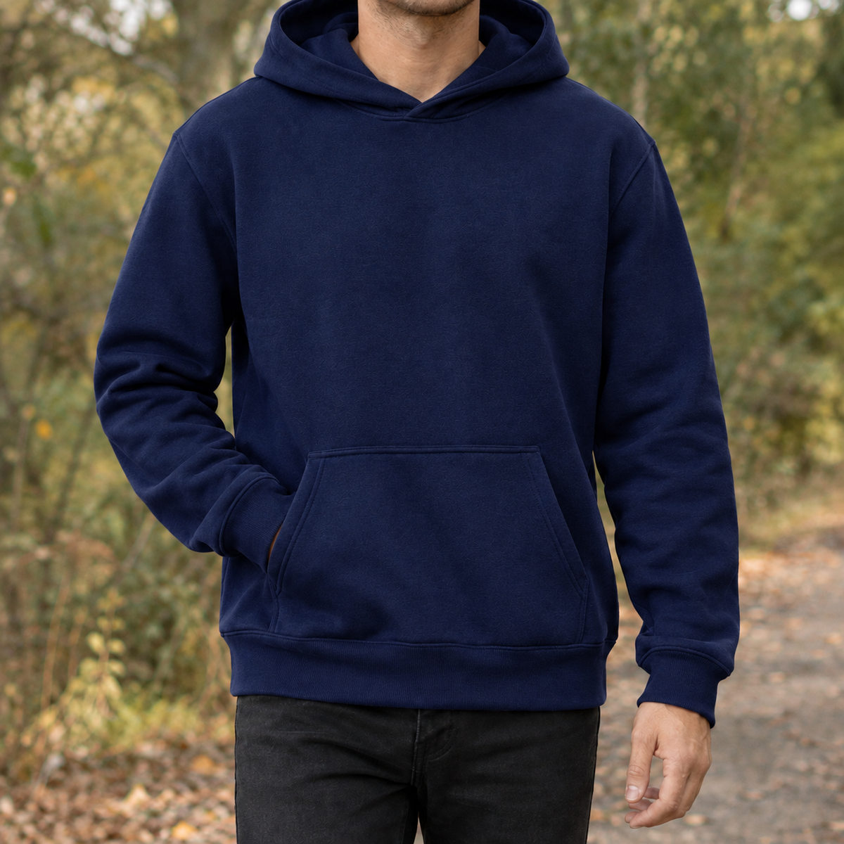 Lucian Pullover Hoodie - Navy Blue