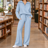 Sharon Wide Leg Set - Sky Blue