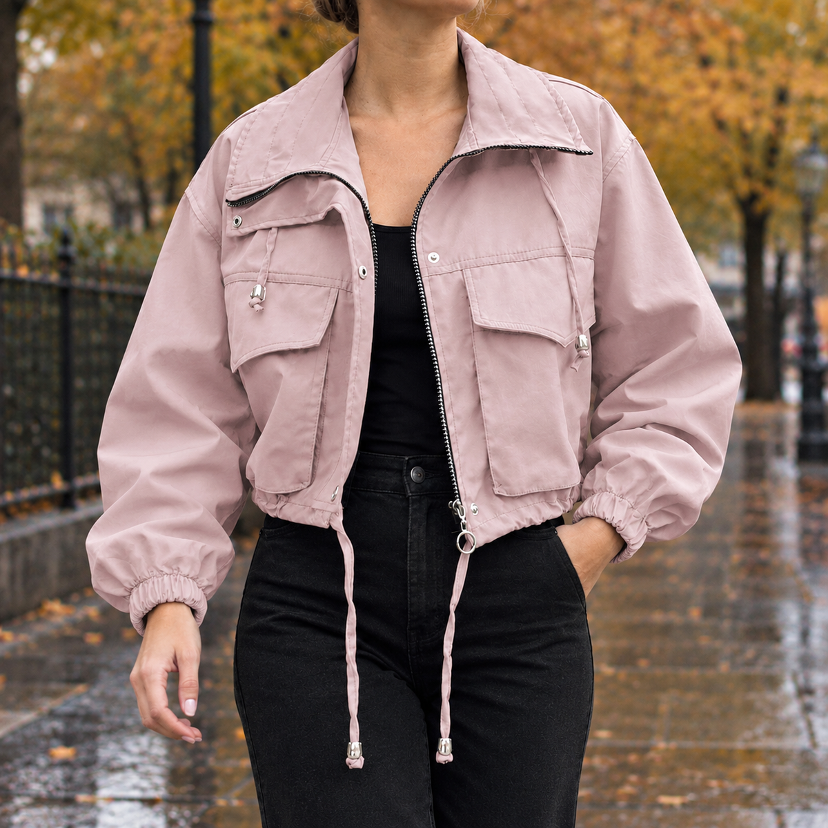 Odette Utility Jacket - Pink