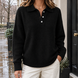 Lucinda Polo Sweater - Black