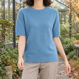 Valentina Crew Neck Sweater - Blue