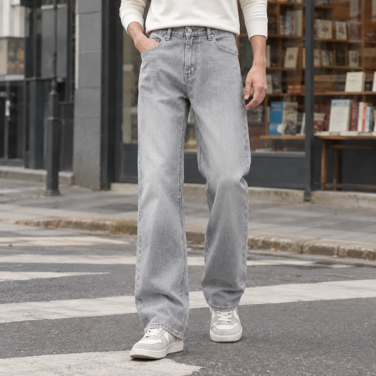 Thomas Straight Leg Jeans - Smoky Gray