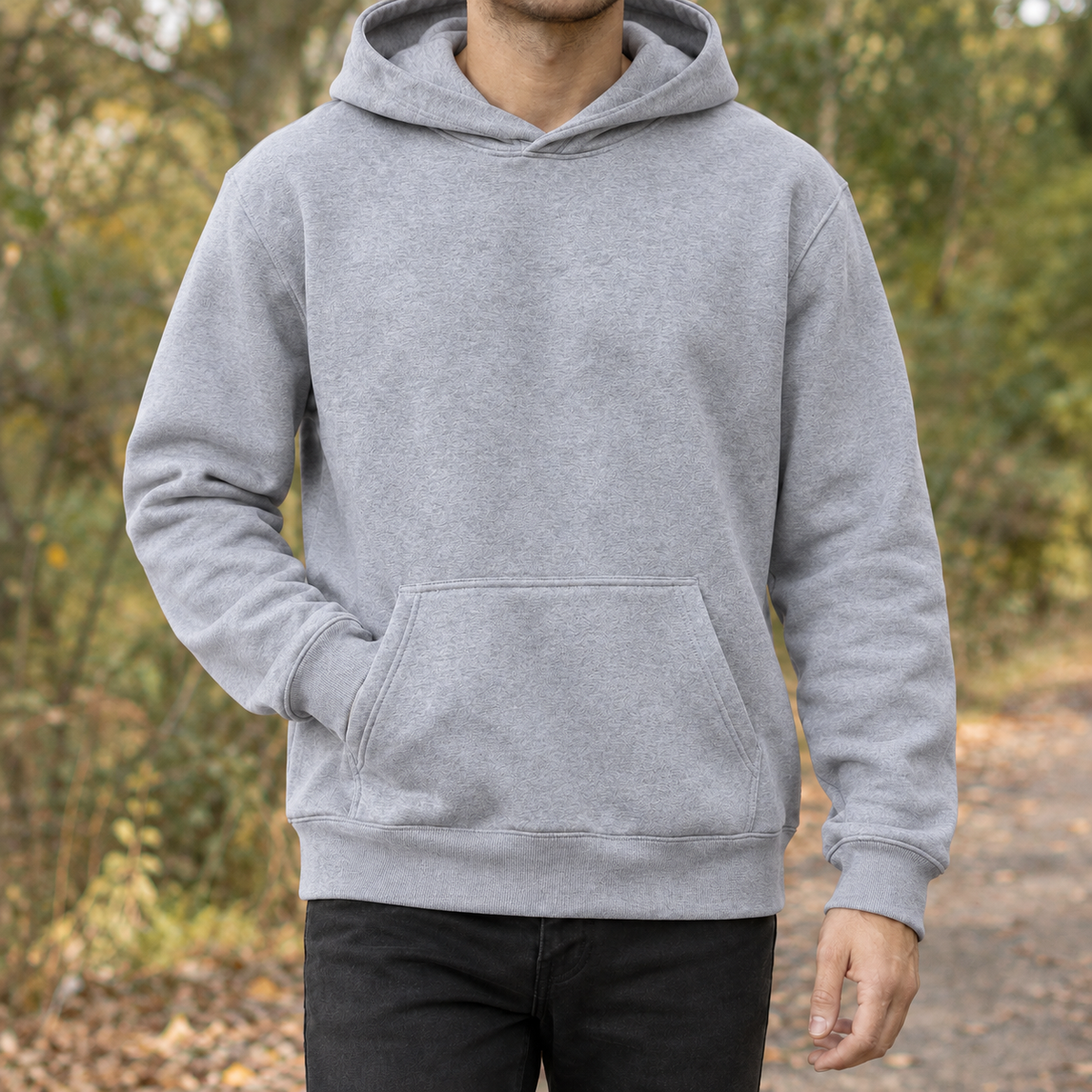 Lucian Pullover Hoodie - Light Gray